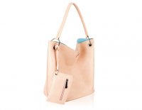 3 in 1 bucket hobo bag, can be used both sides of different colors. has a small cross bady bag inside can be worn alone