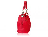 Medium hobo with large hardware and faux diamond-Available in Green, Red and Merlot
