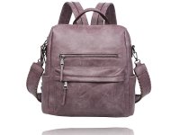 Backpack with front and side pockets
